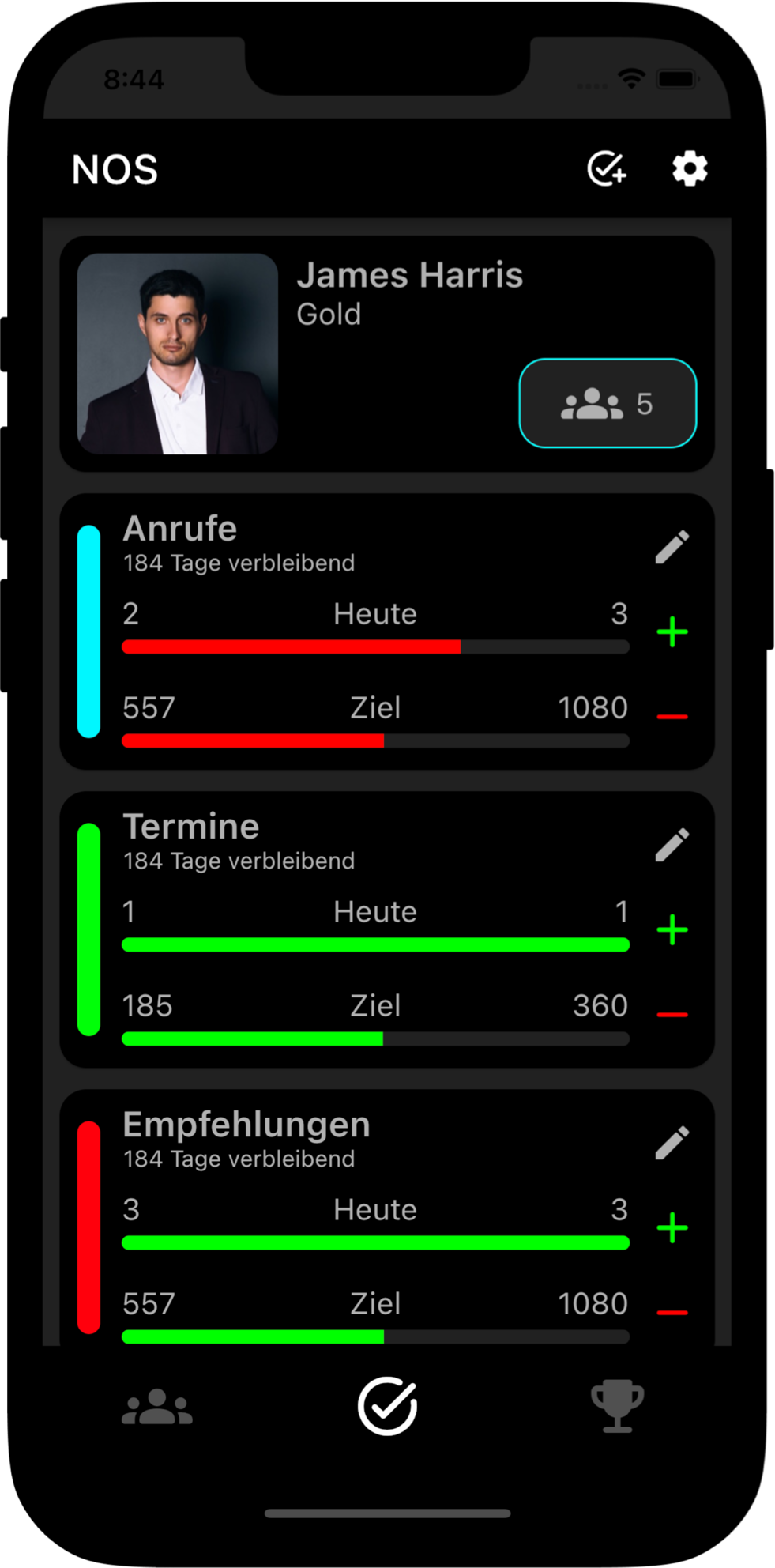 Team-Management-App Profile Page